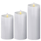 Set of 3 Symphony Music Sensing LED Candles (Classic White) 