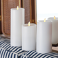 Set of 3 Symphony Music Sensing LED Candles (Classic White) in the home 