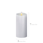 7 Inch Symphony Music Sensing LED Candle (Classic White)